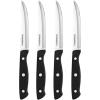 imageFarberware Stamped Triple Rivet Steak Knife Set 4Piece  45Inch HighCarbon Stainless Steel Blades Fine Edge for Easy Slicing Ergonomic Handle for Control ampamp Balance