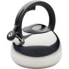 imageFarberware Teakettles Stainless Steel EggShaped Whistling Induction Tea Kettle 23 Quart Silver