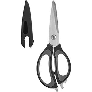 imageFarberware 4in1 Kitchen Shears 2Piece Aqua and GrayBlack and Gray