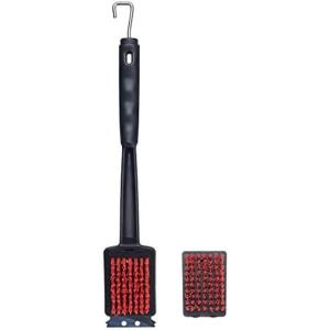 imageFarberware Barbecue Grill Brushes Set of 3 BlackLarge Grill Brush with Replacement Head