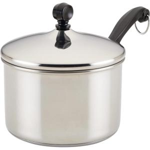 imageFarberware Classic Stainless Steel 2Quart Mirror Satin Covered Saucepan Silver21 Quarts
