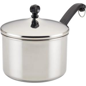 imageFarberware Classic Stainless Steel 2Quart Mirror Satin Covered Saucepan Silver3 Quarts