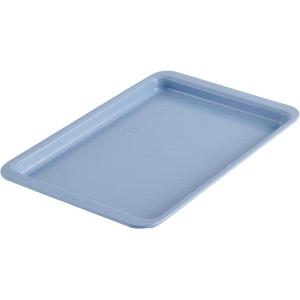 imageFarberware Easy Solutions Nonstick Bakeware Cookie PanBaking Sheet with Drop Zones and Portion Marks 11 Inch x 17 Inch  BlueBlue