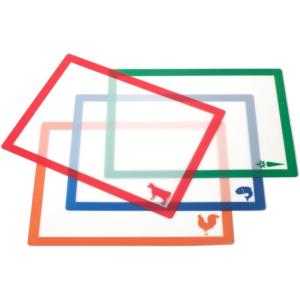 imageFarberware Flexible Cutting Mats with Food Icons 11Inchby15Inch Set of 4Small Icons