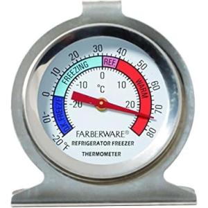 imageFarberware Pro Meat Thermometer with Large EasyRead Dial  Accurate Cooking Temperature Gauge for Roasts ampamp Poultry  Essential Food Thermometer for Safe Cooking Restaurant ampamp Home UseRefrigerator Thermometer