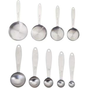 imageFarberware Pro Stainless Steel Measuring Cup and Spoon Set 9Piece