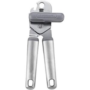 imageFarberware Professional Stainless Steel Soft Handle Comfort Grip Pizza Wheel for Cutting Pizza Desserts and More Dishwasher Safe Hanging Hole for Easy Storage 85Inch GrayCan Opener