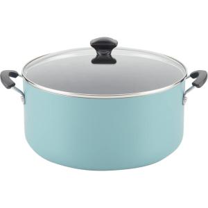 imageFarberware Promotional Cookware Aluminum Nonstick Covered Stockpot 105Quart Champagne SilverAqua