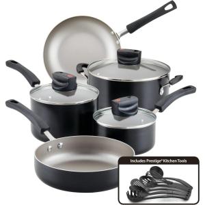 imageFarberware Smart Control Nonstick Cookware Pots and Pans Set 14 Piece BlackBlack
