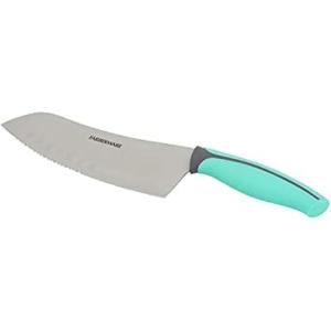 imageFarberware Soft Grip Serrated Chef Knife 8Inch Navy7Inch Slice and Dice Knife