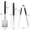 imageFarberware 5261914 Barbecue 3Piece Tool Set 3 CT Black3 CT
