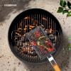 imageFarberware 5275224 Barbecue Grilling Basket BlackShaker Basket with Folding Handle