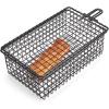 imageFarberware 5275224 Barbecue Grilling Basket BlackShaker Basket with Folding Handle