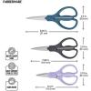 imageFarberware All Purpose Scissor Set 3Piece MulticolorNavy  Gray  Lavender