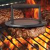 imageFarberware Barbecue Cast Iron Grill Press 7Inch BlackGrill Press