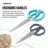 imageFarberware Comfort Grip Kitchen Scissors 2 Pack Aqua and GrayAqua and Gray