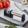 imageFarberware Edgekeeper 2 Stage Tabletop Kitchen Knife Sharpener 75Inch Stainless SteelStainless Steel