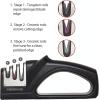 imageFarberware Edgekeeper 3 Stage Tabletop Kitchen Knife Sharpener 75Inch BlackBlack