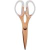 imageFarberware All Purpose High Carbon Stainless Steel Shears with Contoured Handles SilverCopper