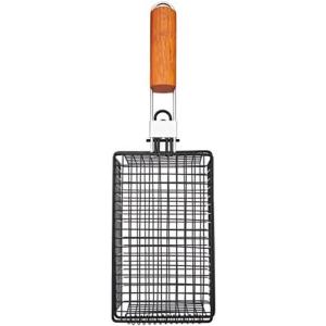imageFarberware 5275224 Barbecue Grilling Basket BlackShaker Basket with Folding Handle