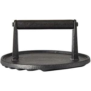 imageFarberware Barbecue Cast Iron Grill Press 7Inch BlackGrill Press