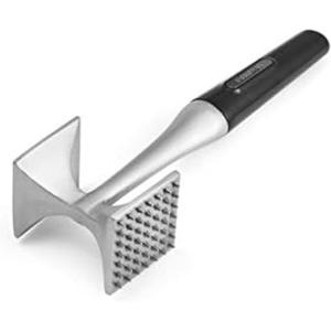imageFarberware Professional DualSided Rigid and Texture Stainless Steel Meat Tenderizer with Comfort Grip Handle Great for Pounding Meat Shellfish Nuts Dishwasher Safe Black