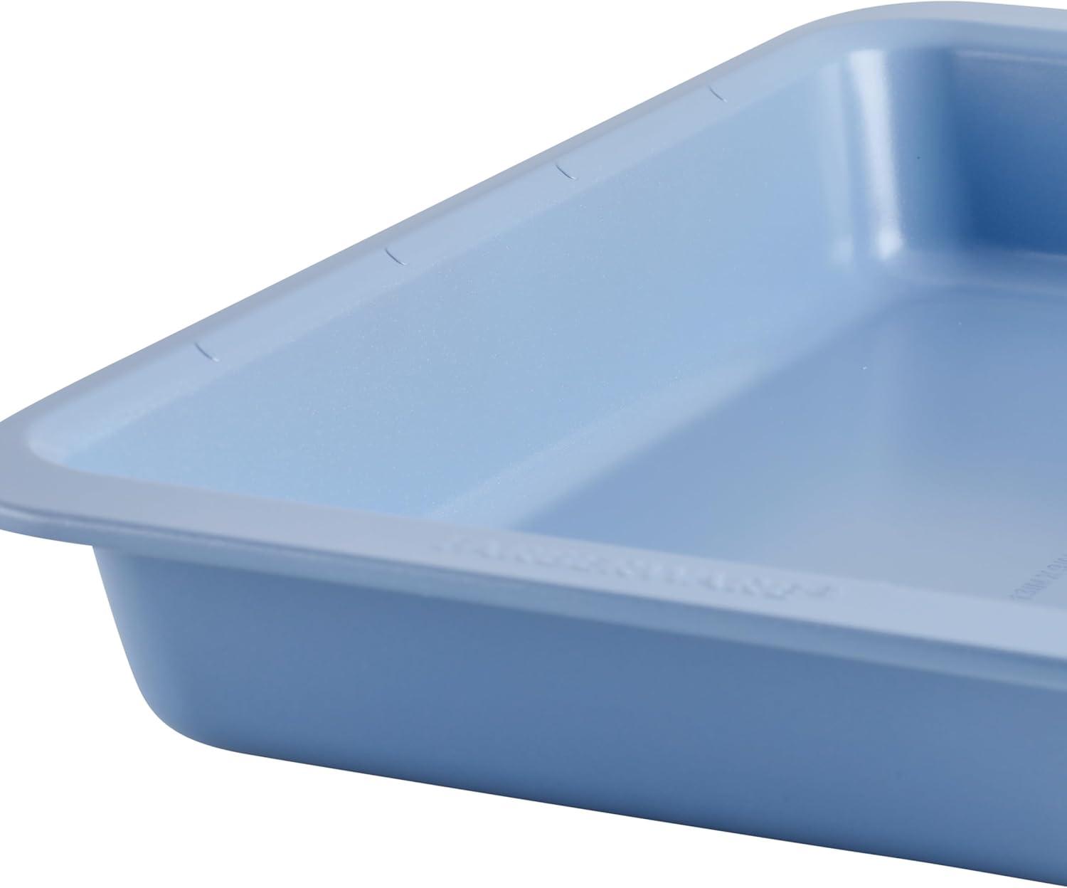 imageFarberware Easy Solutions Nonstick Bakeware Includes 10 Inch x 15 Inch Cookie Baking Sheet and 12Cup Muffin Pan 2 Piece  BlueBakeware Set 4 Piece