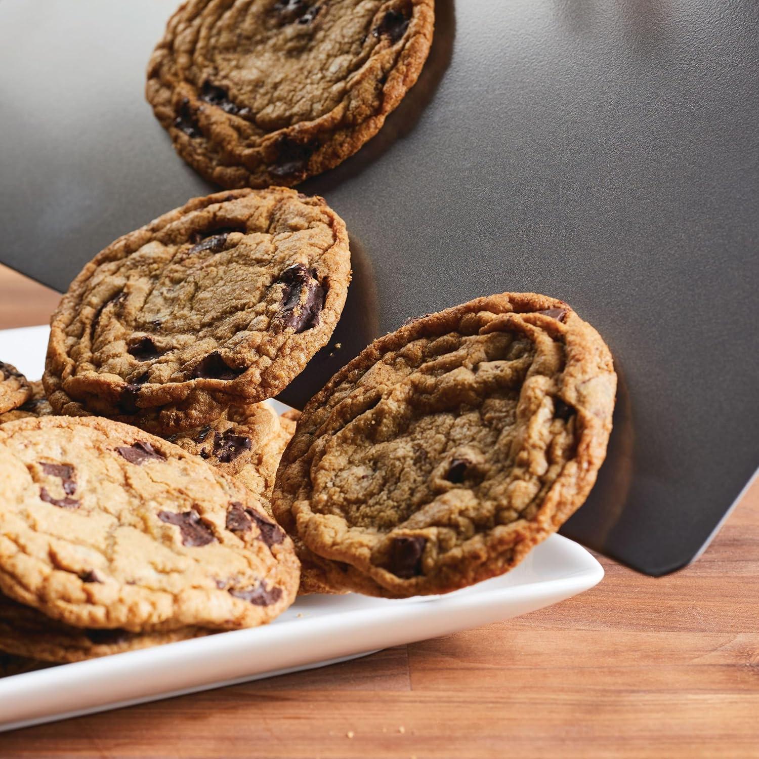 imageFarberware Insulated Nonstick Bakeware 14Inch x 16Inch Jumbo Cookie Sheet Light Gray14 x 16