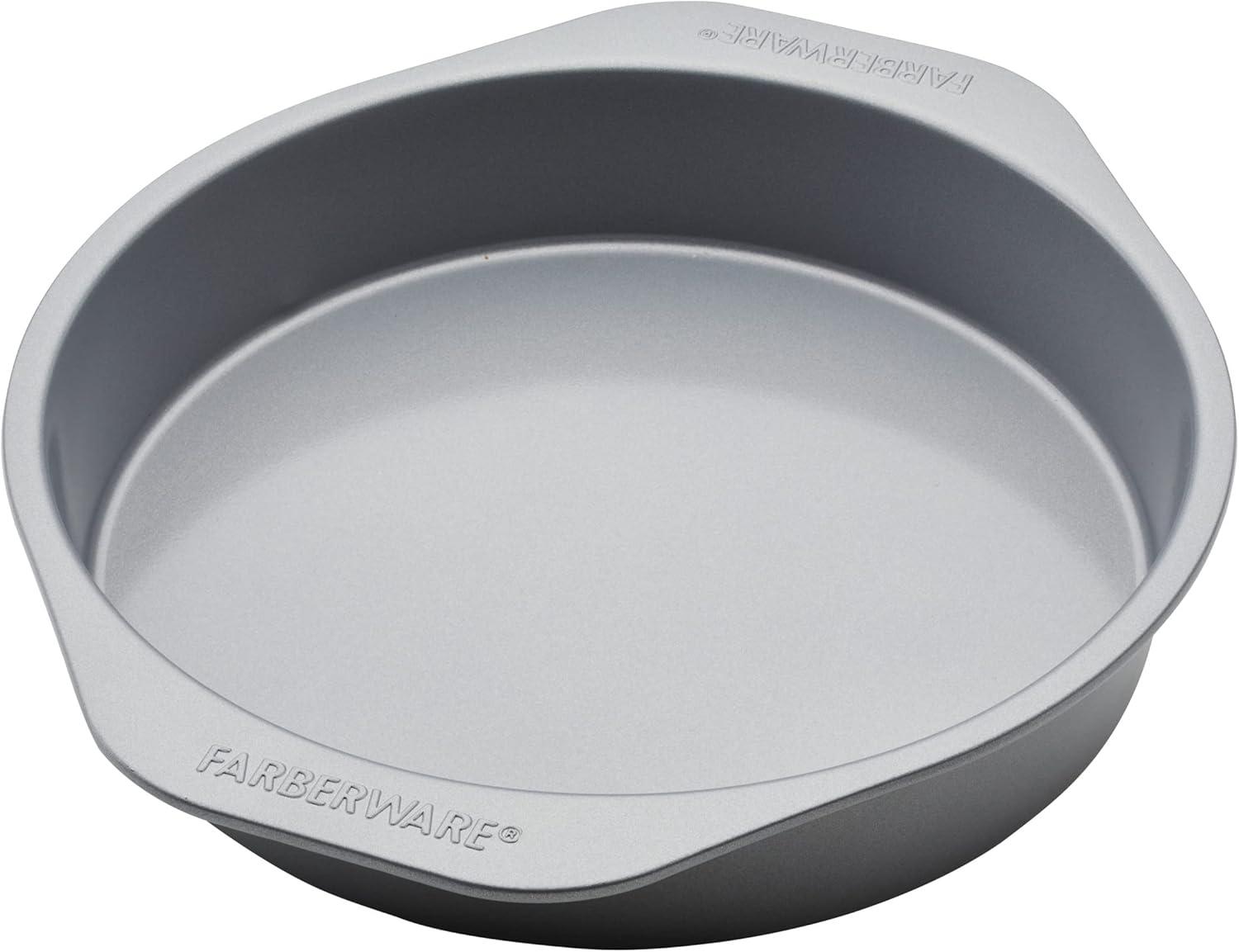 imageFarberware Insulated Nonstick Bakeware 14Inch x 16Inch Jumbo Cookie Sheet Light Gray2Piece Cake Pan Set
