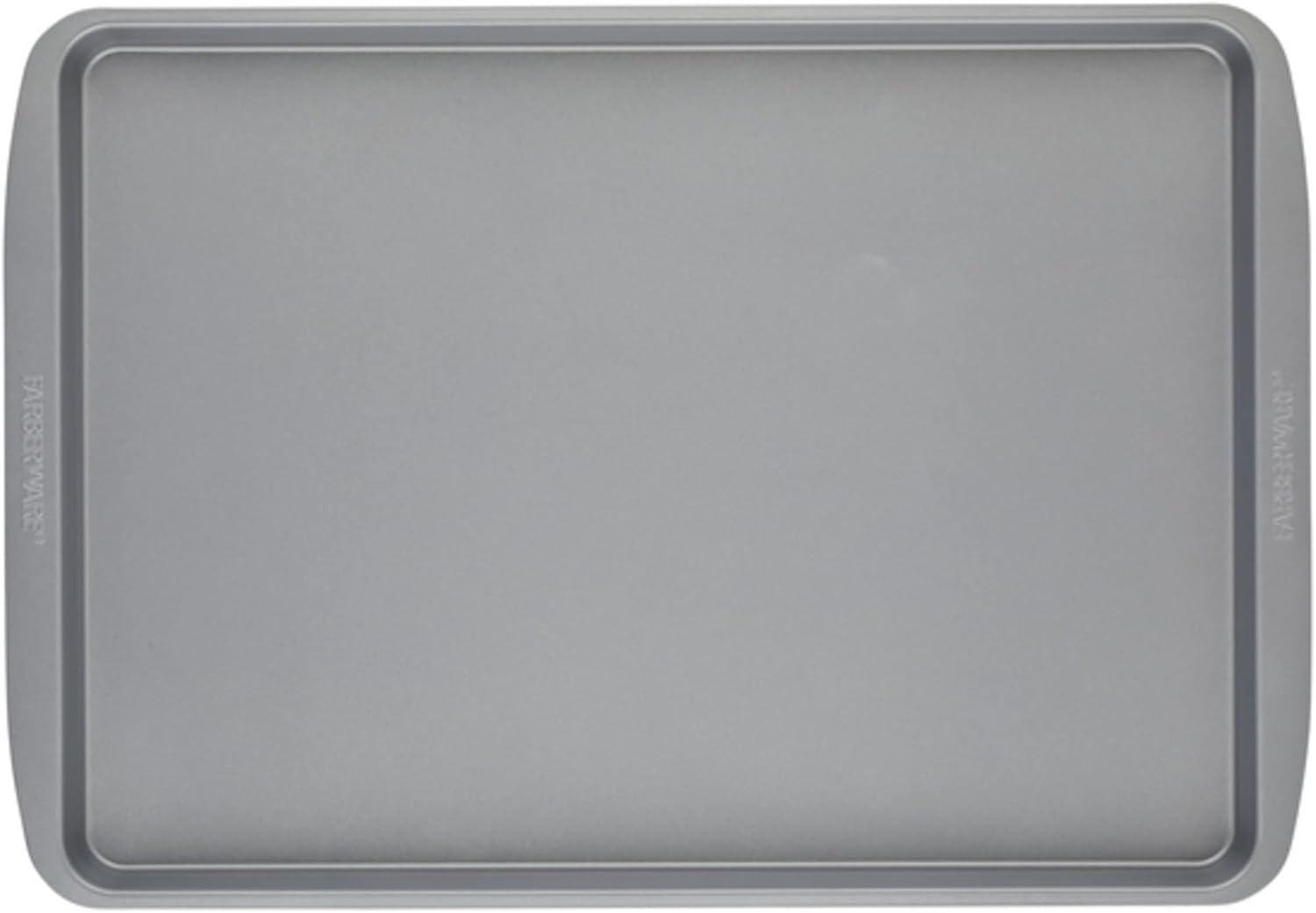 imageFarberware Insulated Nonstick Bakeware 14Inch x 16Inch Jumbo Cookie Sheet Light Gray2Piece Sheet Pan Set