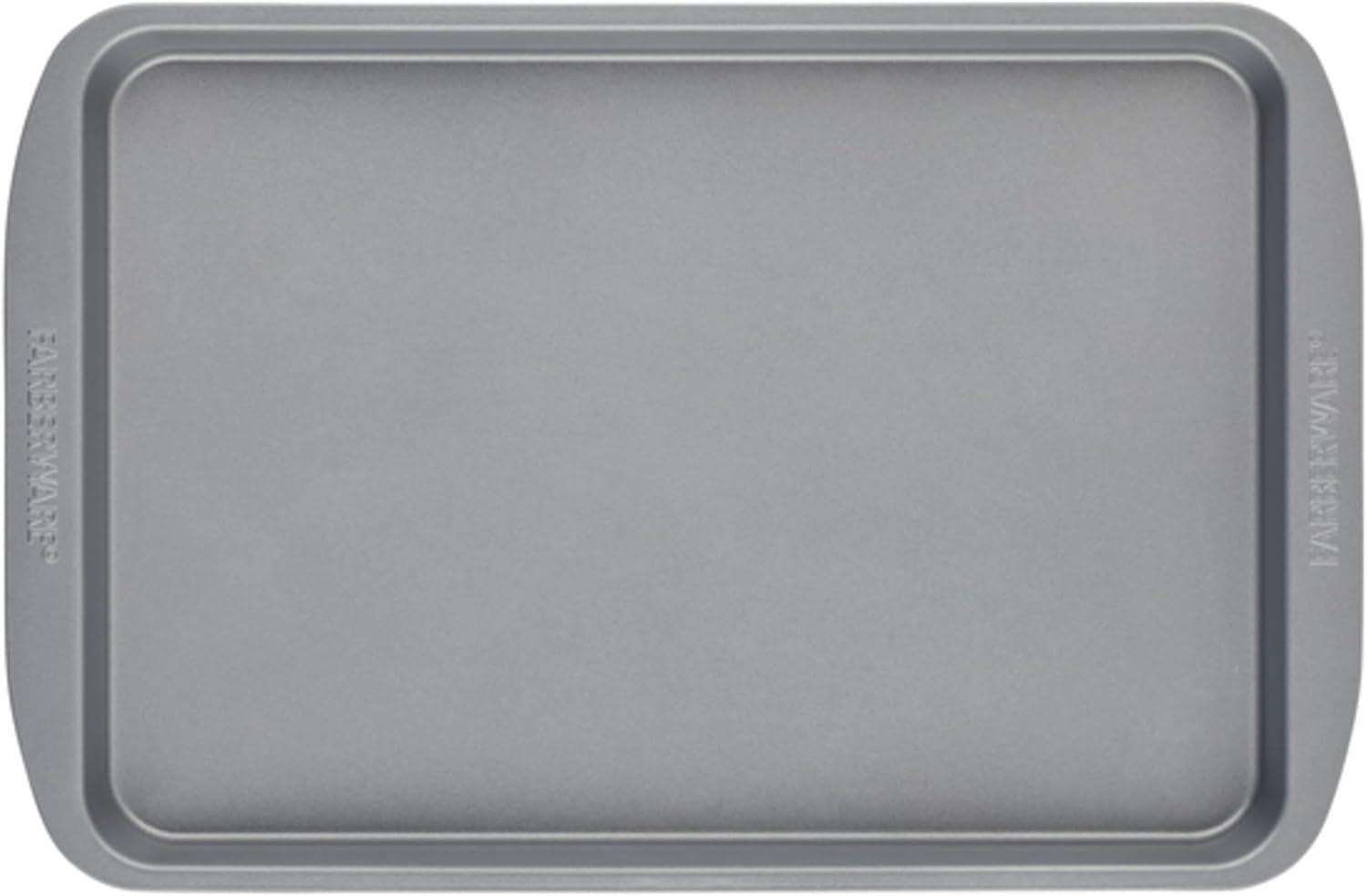 imageFarberware Insulated Nonstick Bakeware 14Inch x 16Inch Jumbo Cookie Sheet Light Gray2Piece Sheet Pan Set