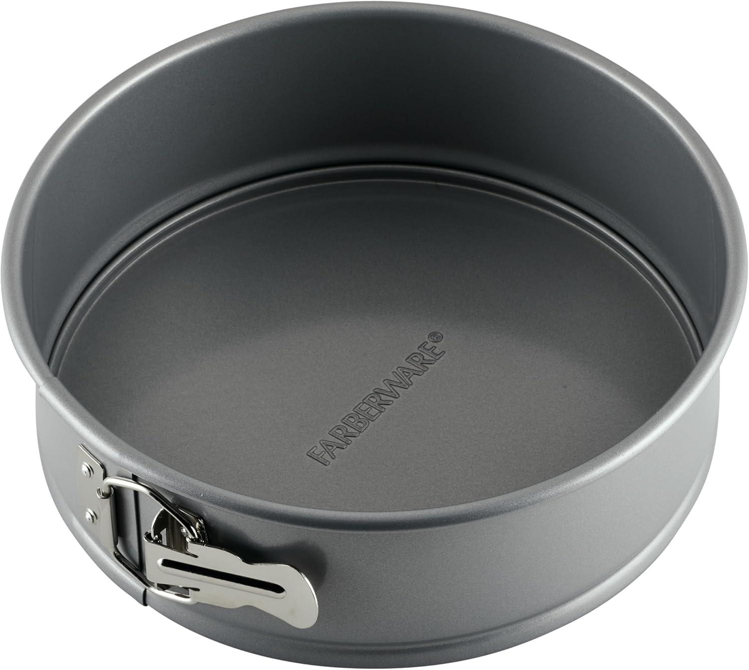 imageFarberware Nonstick Bakeware 9Inch Square Cake Pan GraySpring Form