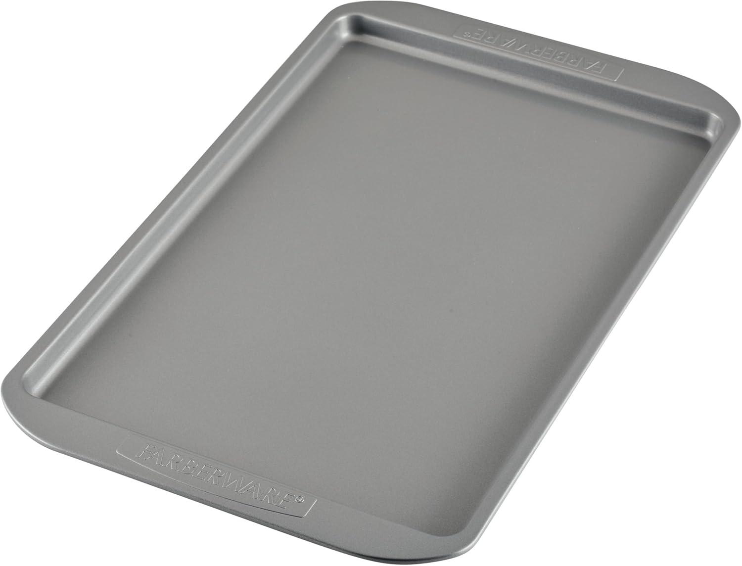 imageFarberware Nonstick Bakeware Nonstick Cookie Sheet  Baking Sheet  10 Inch x 15 Inch Gray11 x 17 1 piece