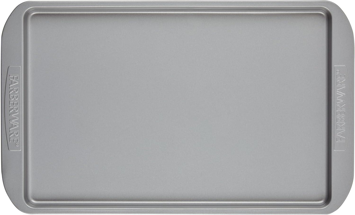 imageFarberware Nonstick Bakeware Nonstick Cookie Sheet  Baking Sheet  10 Inch x 15 Inch Gray11 x 17 1 piece