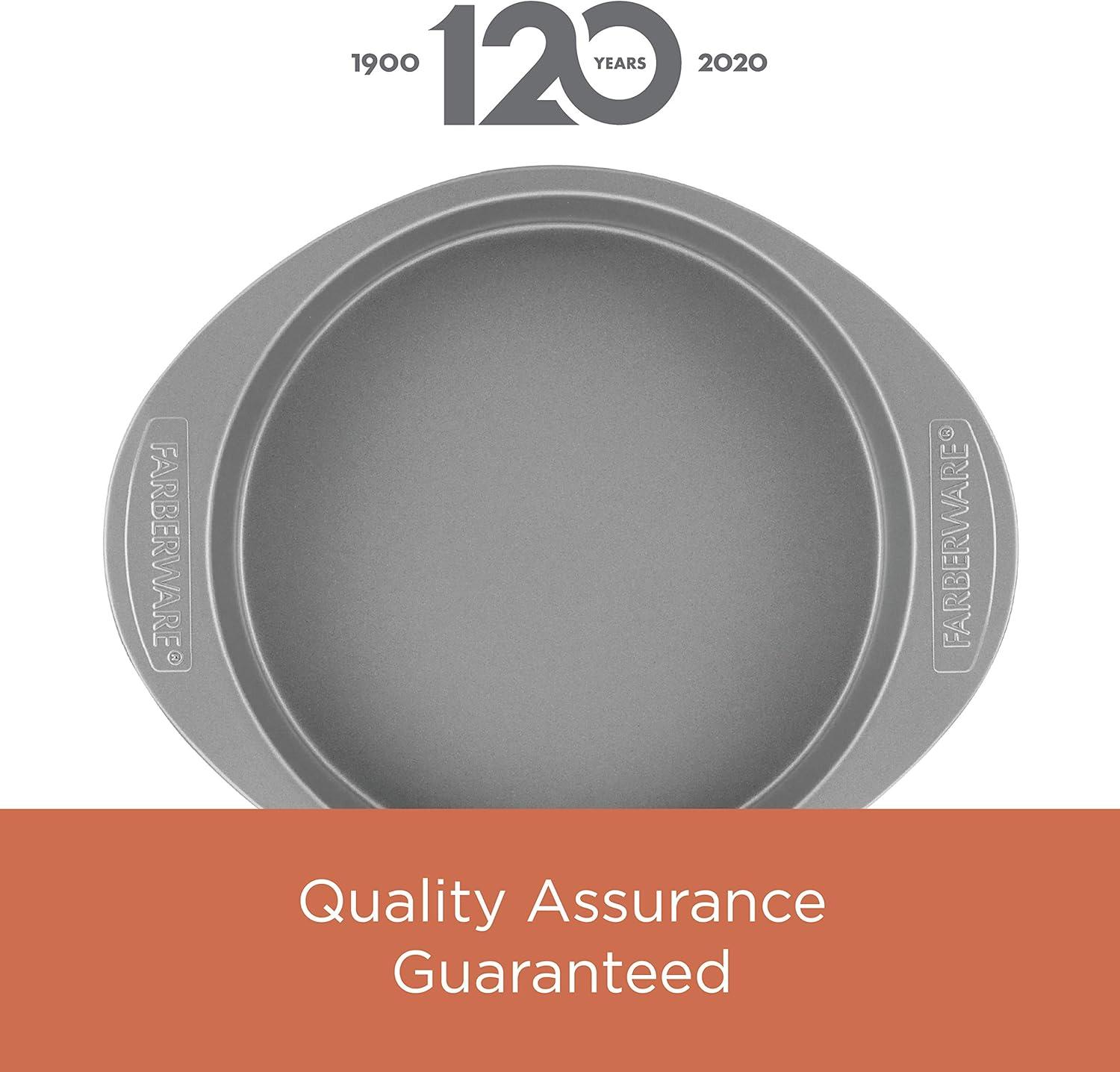 imageFarberware Nonstick Bakeware Nonstick Cookie Sheet  Baking Sheet  10 Inch x 15 Inch Gray3Piece Set