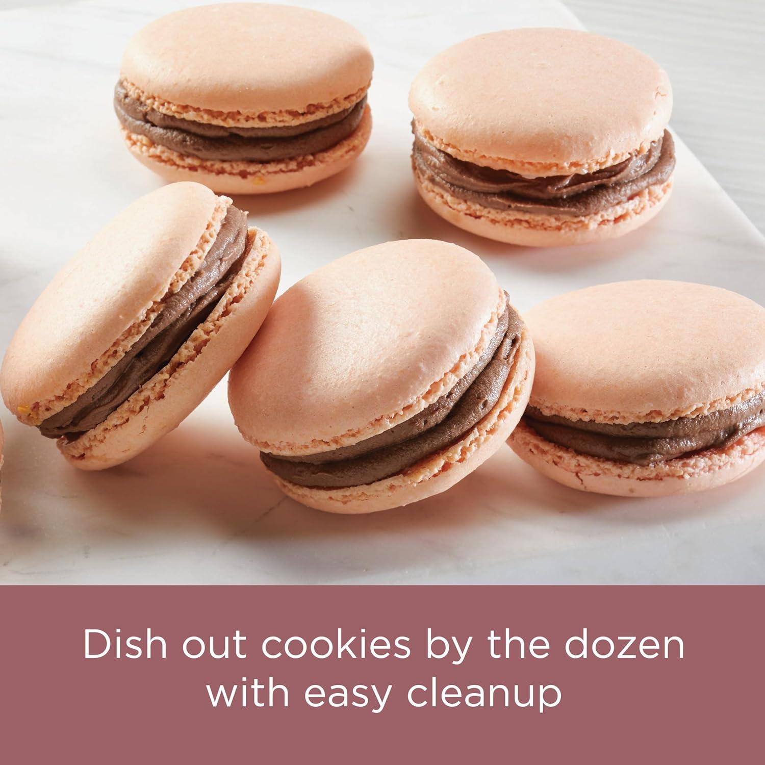 imageFarberware Nonstick Bakeware Nonstick Cookie Sheet  Baking Sheet  10 Inch x 15 Inch Rose Gold RedCookie Pan 10Inch x 15Inch