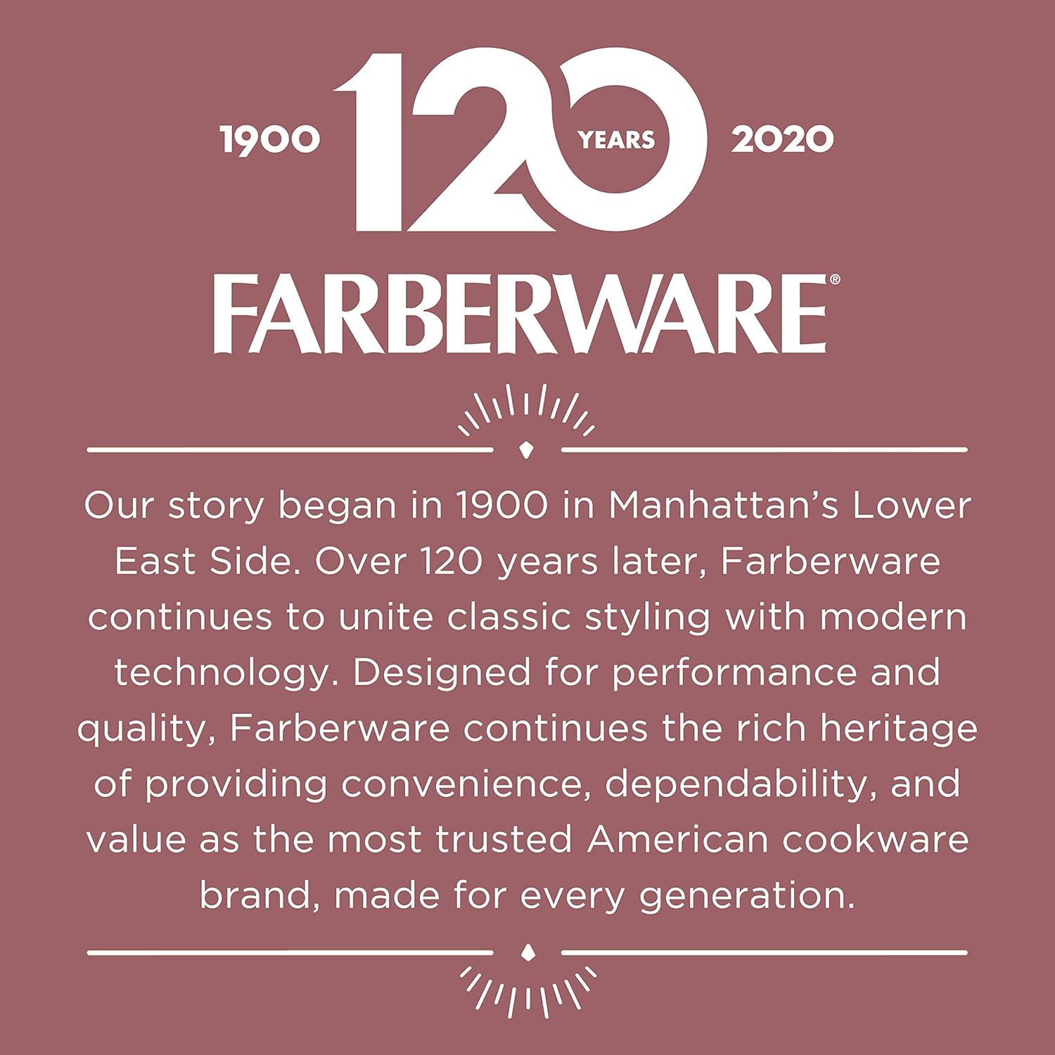 imageFarberware Nonstick Bakeware Nonstick Cookie Sheet  Baking Sheet  10 Inch x 15 Inch Rose Gold RedLoaf Pan