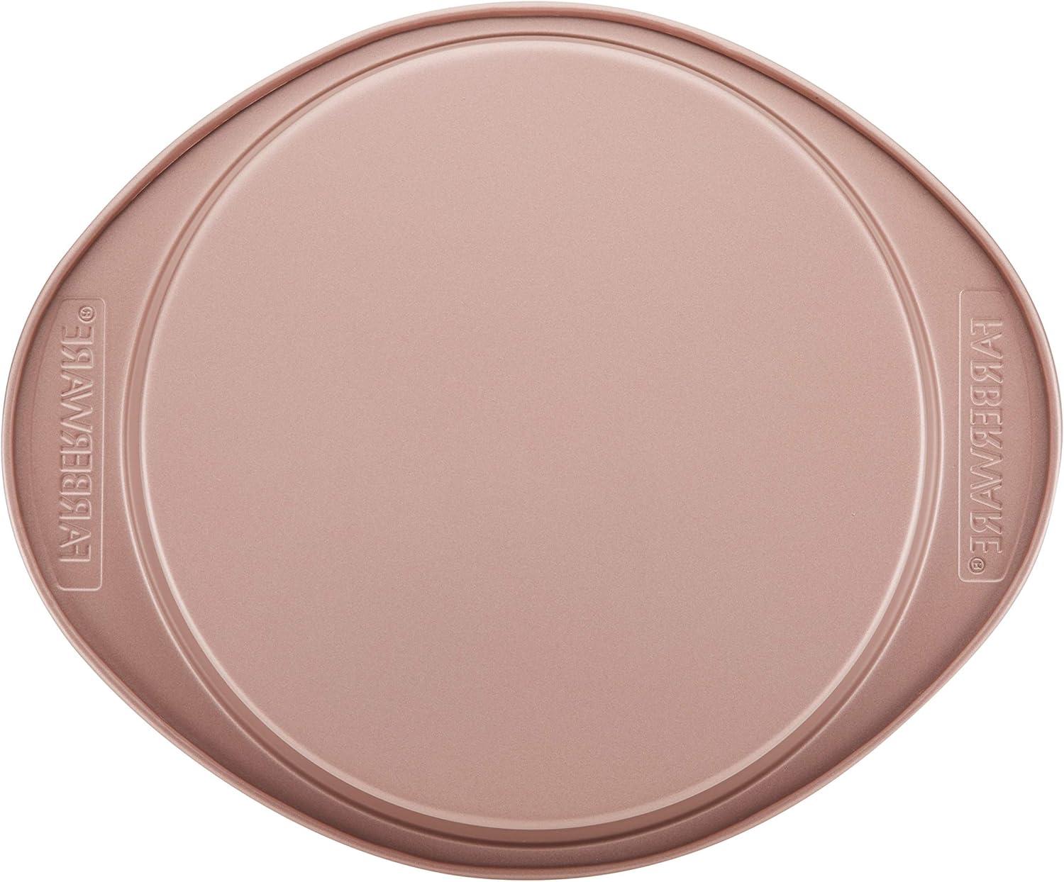 imageFarberware Nonstick Bakeware Nonstick Cookie Sheet  Baking Sheet  10 Inch x 15 Inch Rose Gold RedRound Cake Pan 9Inch