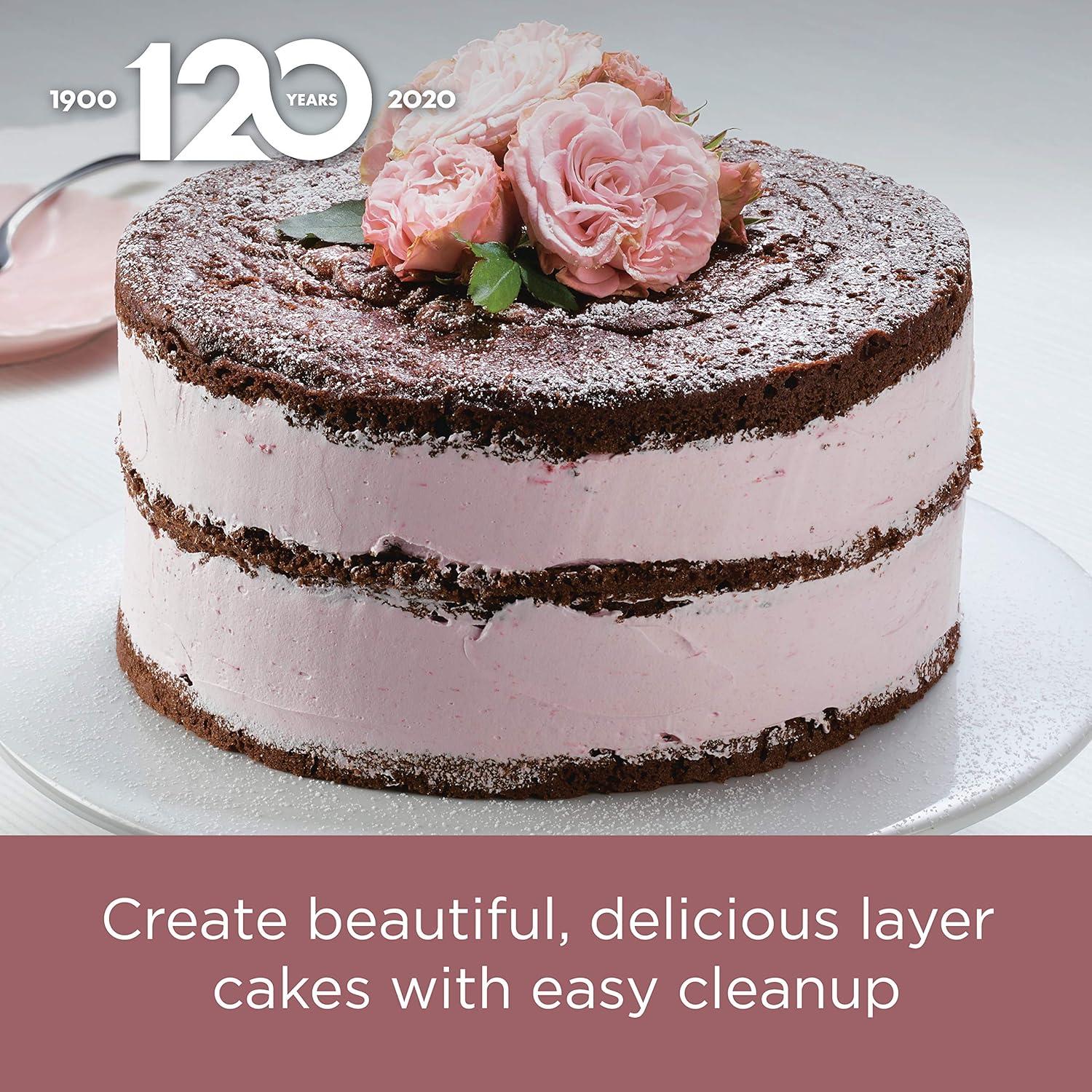 imageFarberware Nonstick Bakeware Nonstick Cookie Sheet  Baking Sheet  10 Inch x 15 Inch Rose Gold RedRound Cake Pan 9Inch