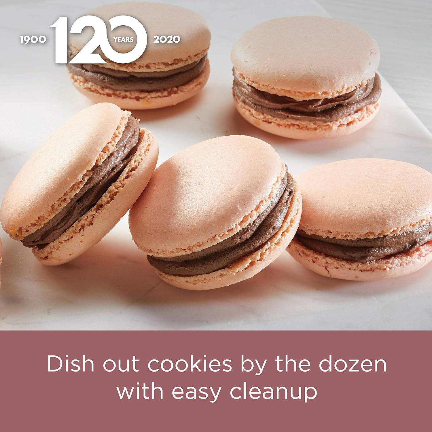 imageFarberware Nonstick Bakeware Nonstick Cookie Sheet  Baking Sheet  10 Inch x 15 Inch Rose Gold RedSheet Pan 11Inch x 17Inch