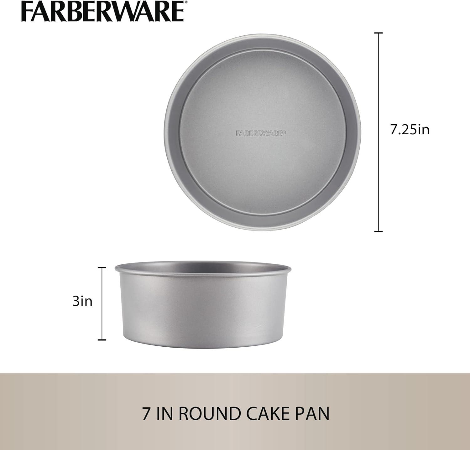 imageFarberware Specialty Bakeware Nonstick Baking Set for Pressure Cooker or in The Oven 4 Piece Gray