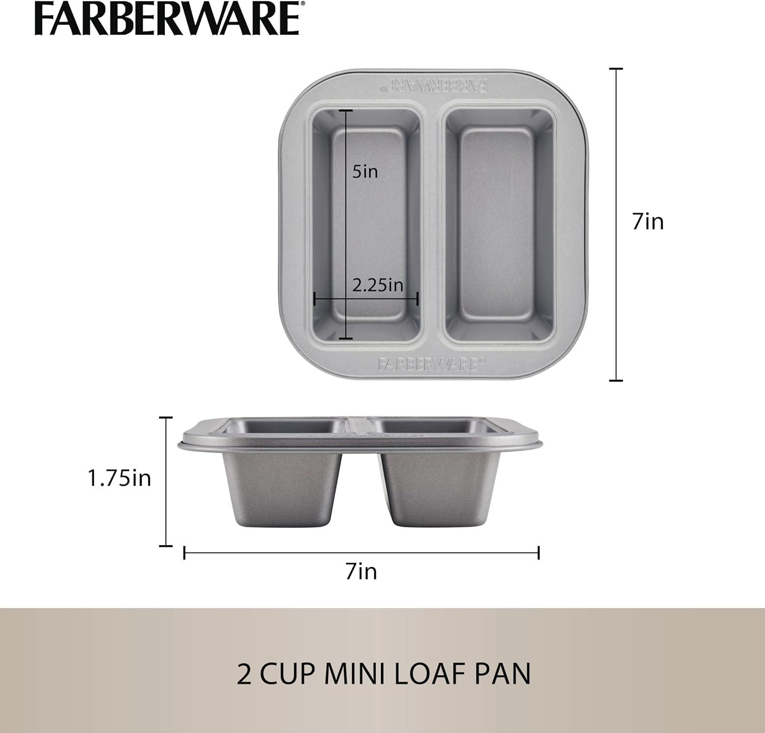 imageFarberware Specialty Bakeware Nonstick Baking Set for Pressure Cooker or in The Oven 4 Piece Gray