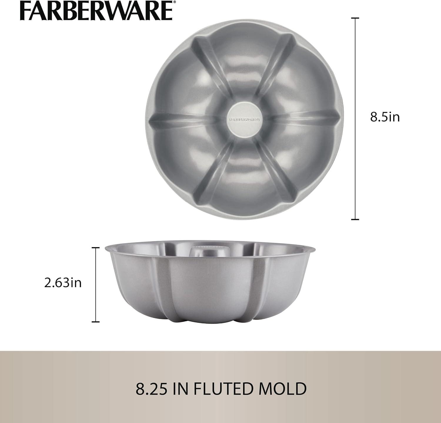 imageFarberware Specialty Bakeware Nonstick Baking Set for Pressure Cooker or in The Oven 4 Piece Gray