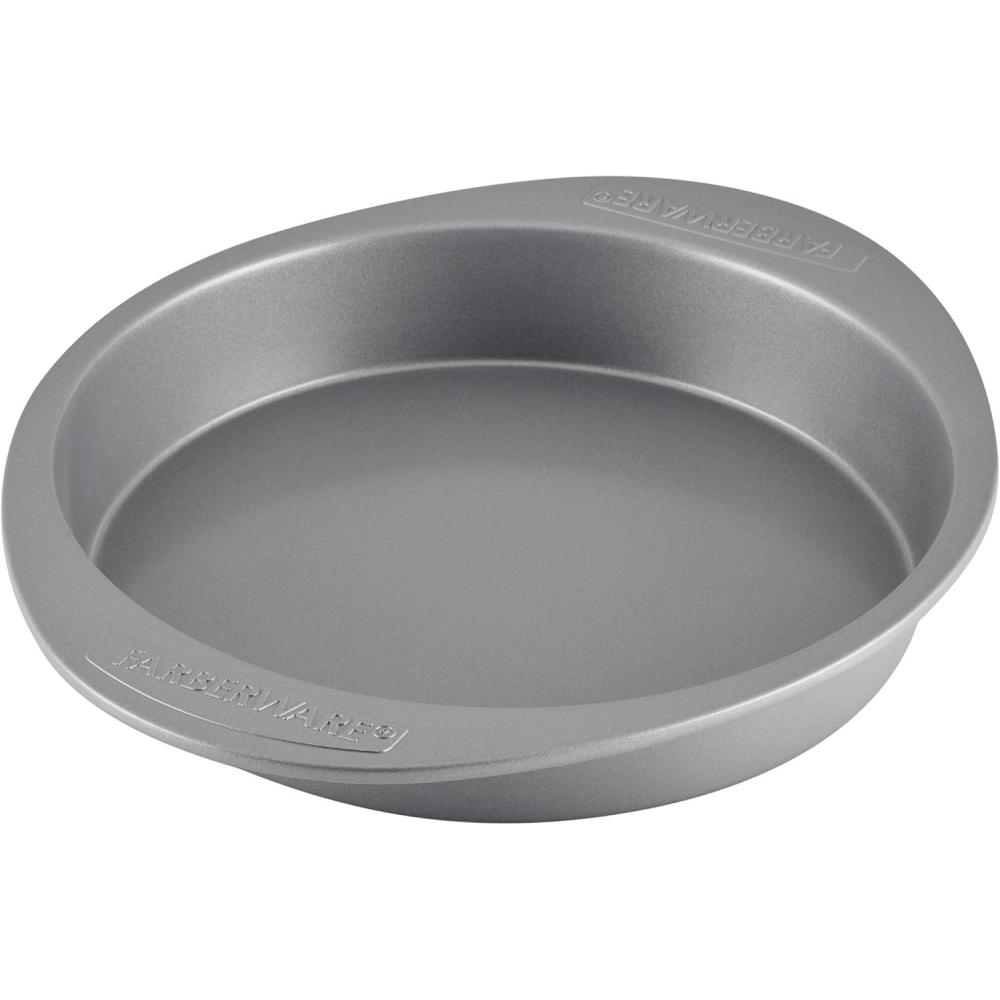 imageFarberware Nonstick Bakeware 9Inch Square Cake Pan GrayRound