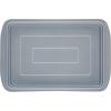 imageFarberware GoldenBake Bakeware Nonstick Baking PanCake Pan with Lid Rectangle Insulated 9 Inch x 13 Inch  Gray
