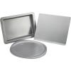 imageFarberware Insulated Nonstick Bakeware 14Inch x 16Inch Jumbo Cookie Sheet Light Gray155 Pizza Pan