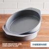 imageFarberware Insulated Nonstick Bakeware 14Inch x 16Inch Jumbo Cookie Sheet Light Gray2Piece Cake Pan Set