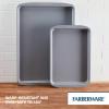 imageFarberware Insulated Nonstick Bakeware 14Inch x 16Inch Jumbo Cookie Sheet Light Gray2Piece Sheet Pan Set