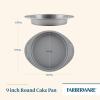 imageFarberware Nonstick Bakeware 9Inch Square Cake Pan GrayRound
