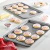 imageFarberware Nonstick Bakeware Nonstick Cookie Sheet  Baking Sheet  10 Inch x 15 Inch Gray11 x 17 2 piece